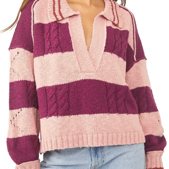 Free People Pembrook Striped Sweater - Picture 3 of 7